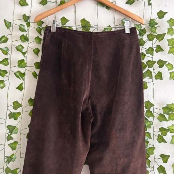 Vintage high waisted brown leather pants - Picture 9 of 9